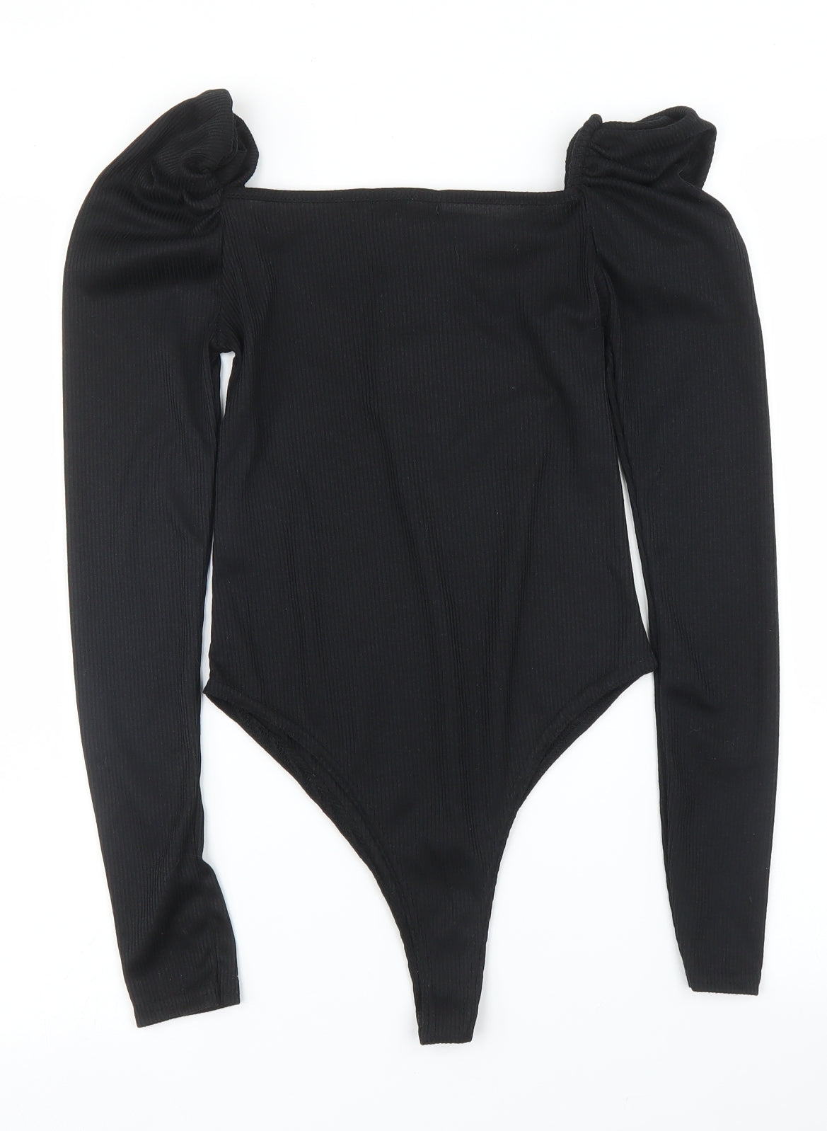 PRETTYLITTLETHING Womens Black   Leotard One-Piece Size 6