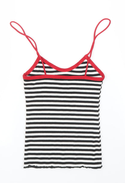 Womens UK Size 6 Topshop Black Camisole Blouse