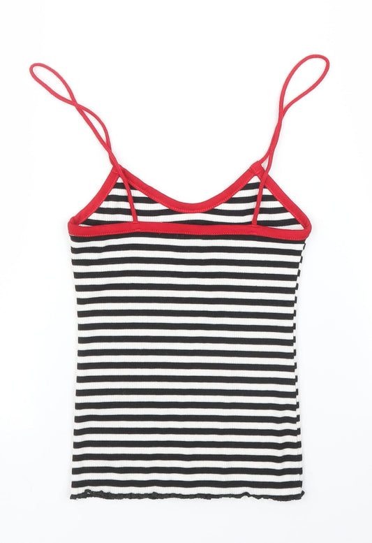 Womens UK Size 6 Topshop Black Camisole Blouse