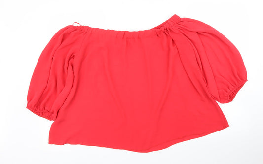 Quiz Womens Red   Basic Blouse Size 18
