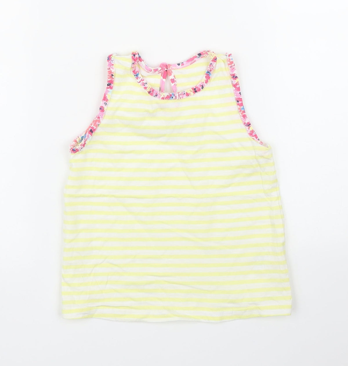 Additional front view of Matalan girls’ yellow striped basic blouse, size 4, years