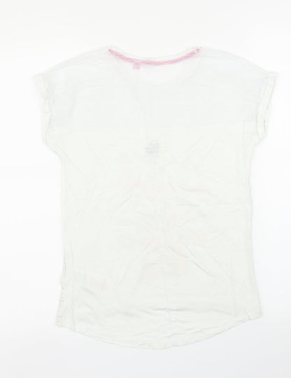 Back view of Debenhams girls’ grey basic t-shirt, size 9, years
