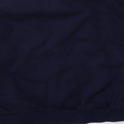 H&M Womens Blue Striped  Cape Sweatshirt Size M