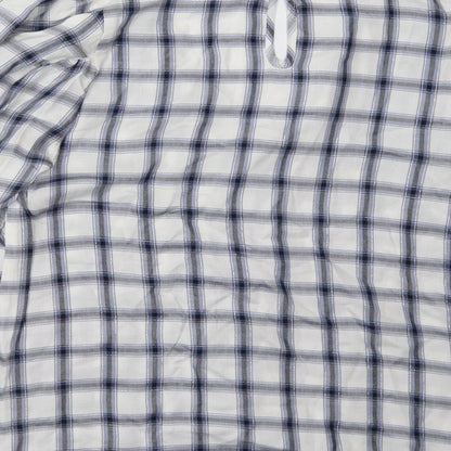 Matalan Womens Blue Check  Pullover Sweatshirt Size 12