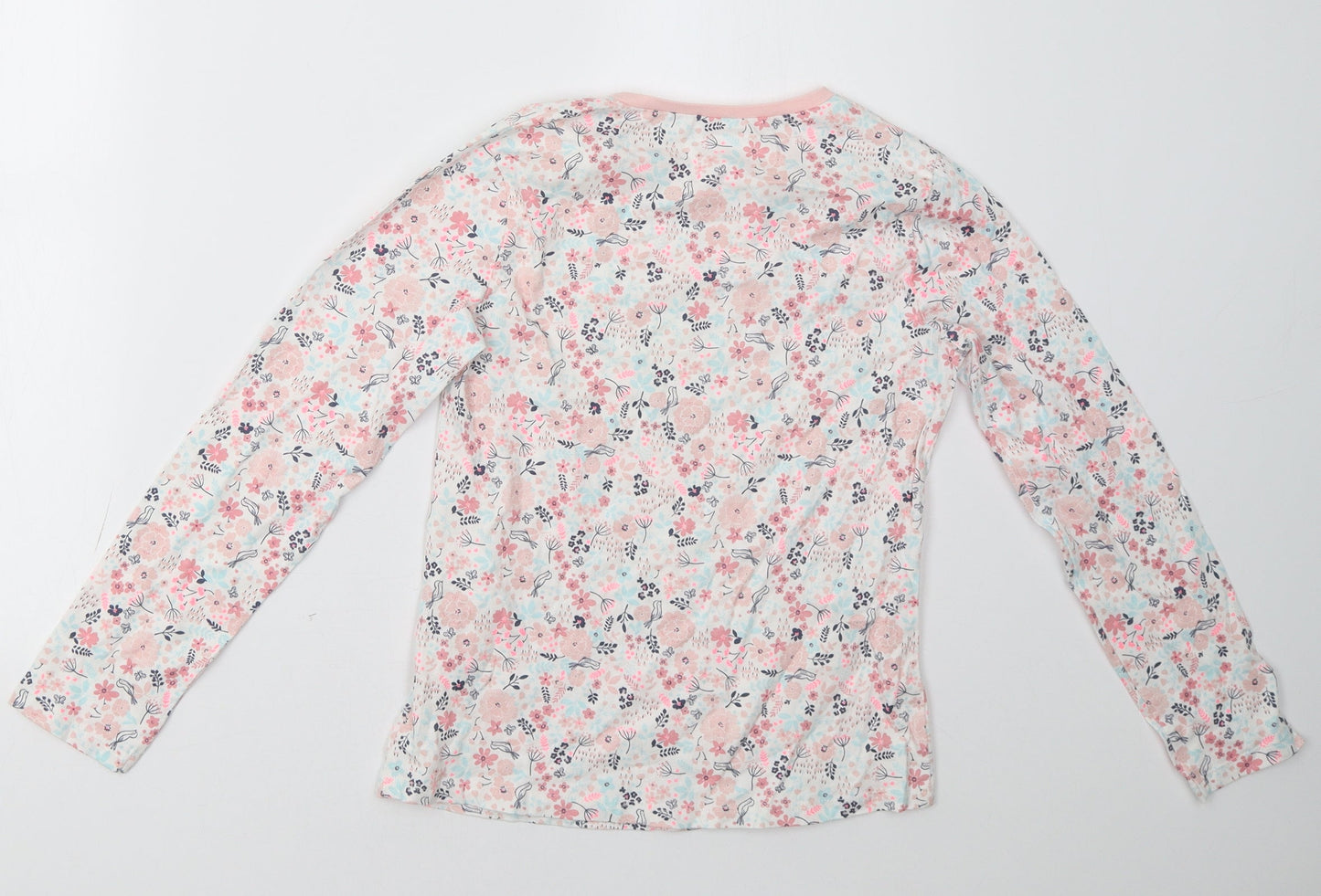 George Girls Pink Polka Dot  Pullover Sweatshirt Size 10-11 Years
