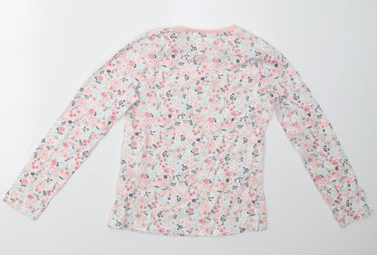 George Girls Pink Polka Dot  Pullover Sweatshirt Size 10-11 Years