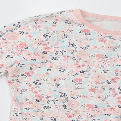 George Girls Pink Polka Dot  Pullover Sweatshirt Size 10-11 Years