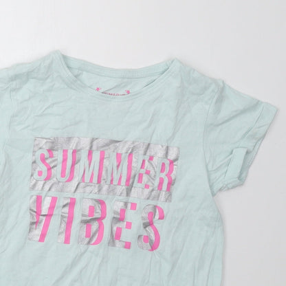 Primark Girls Green   Basic T-Shirt Size 10-11 Years
