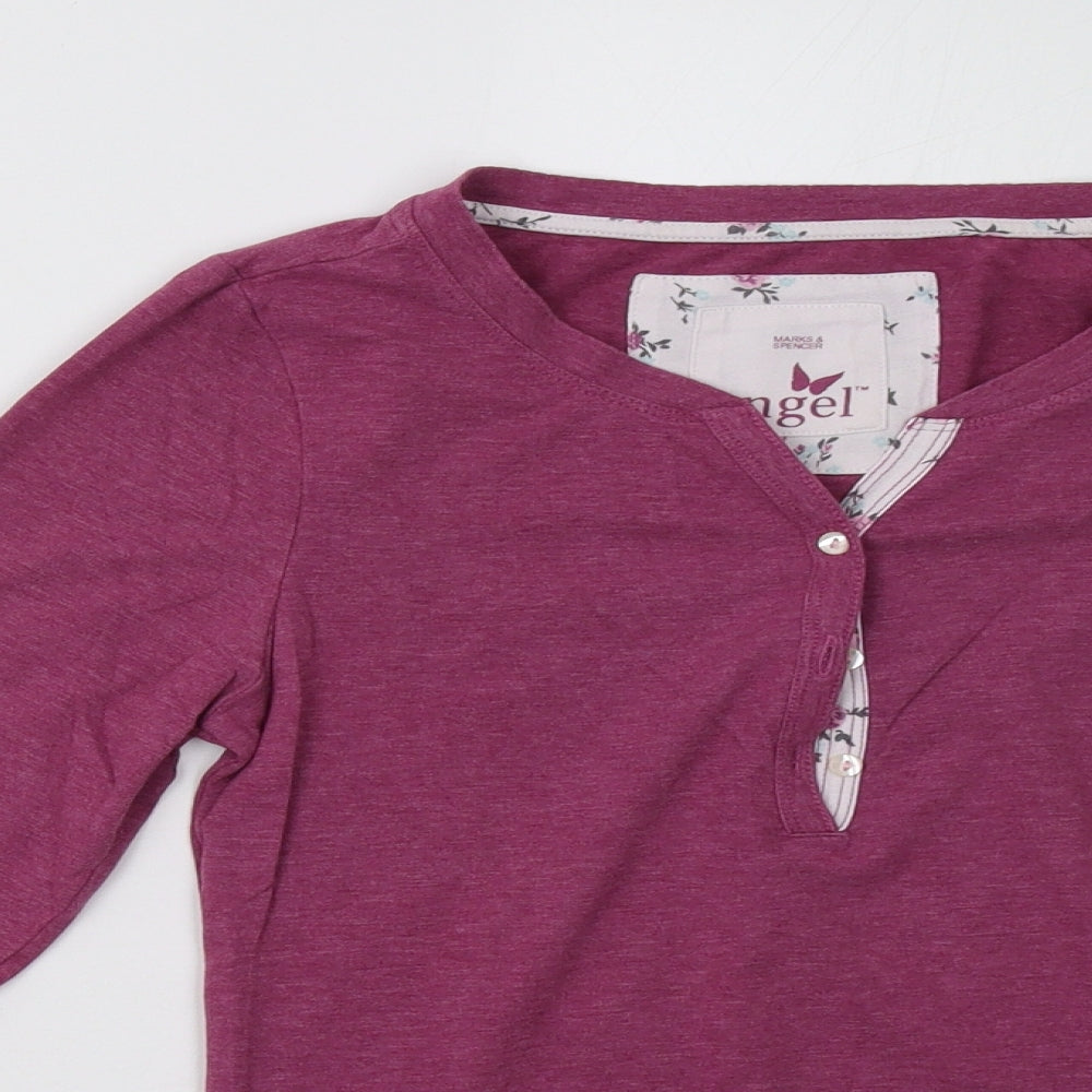 Womens UK Size 2XS Marks and Spencer Purple Pullover Sweatshirt