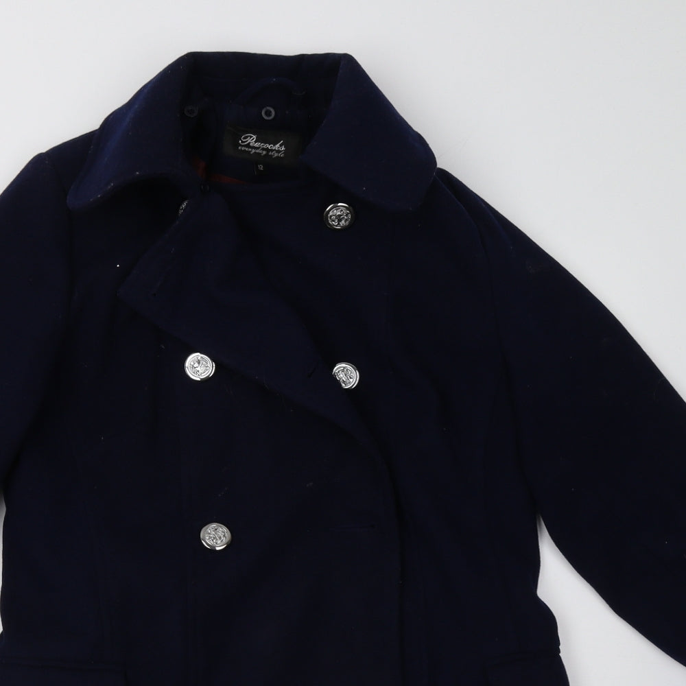 Peacocks Womens Blue   Jacket  Size 12