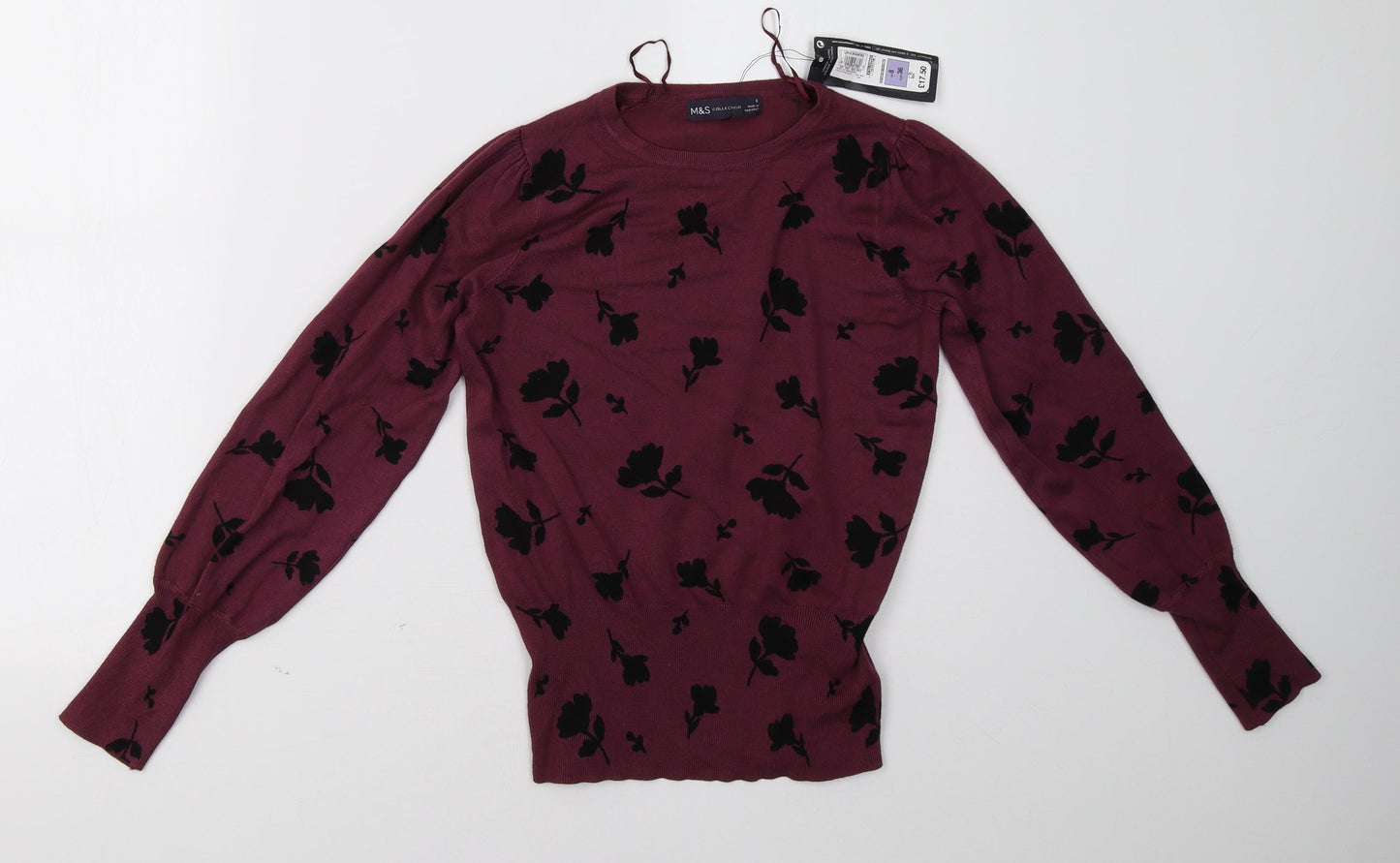 Womens UK Size 8 Marks and Spencer Purple Pullover Sweatshirt