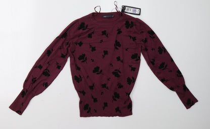Womens UK Size 8 Marks and Spencer Purple Pullover Sweatshirt