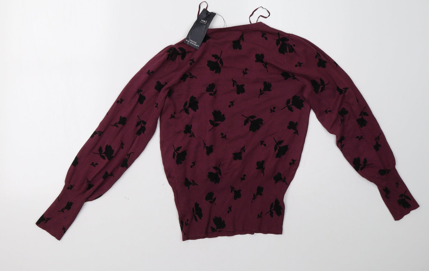 Womens UK Size 8 Marks and Spencer Purple Pullover Sweatshirt
