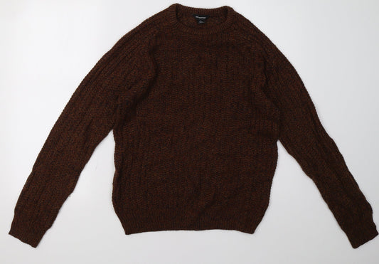 Primark Mens Brown  Knit Pullover Sweatshirt Size M