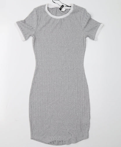 H&M Womens Grey   Bodycon  Size 4