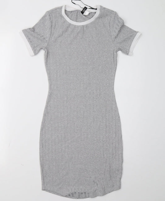 H&M Womens Grey   Bodycon  Size 4
