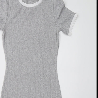 H&M Womens Grey   Bodycon  Size 4