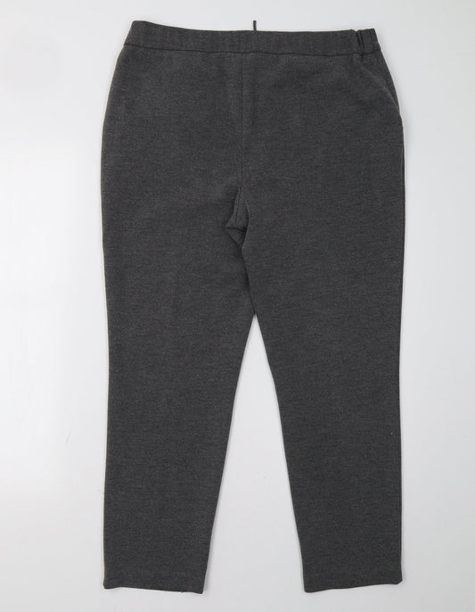 Womens UK Size 12 bonmarch Regular Fit  Grey Trousers