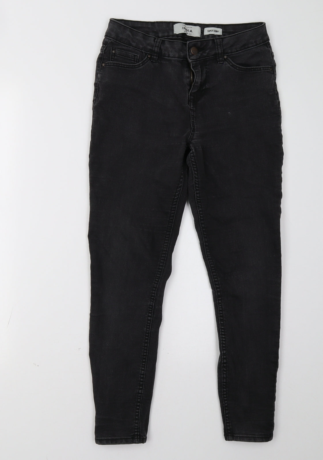 New Look Womens Black  Denim Skinny Jeans Size 10 L27 in