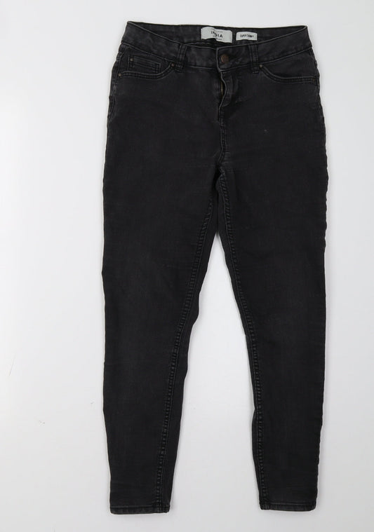 New Look Womens Black  Denim Skinny Jeans Size 10 L27 in