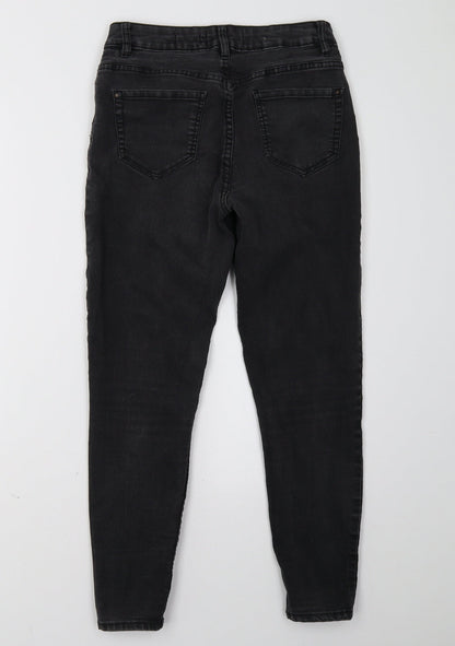 New Look Womens Black  Denim Skinny Jeans Size 10 L27 in