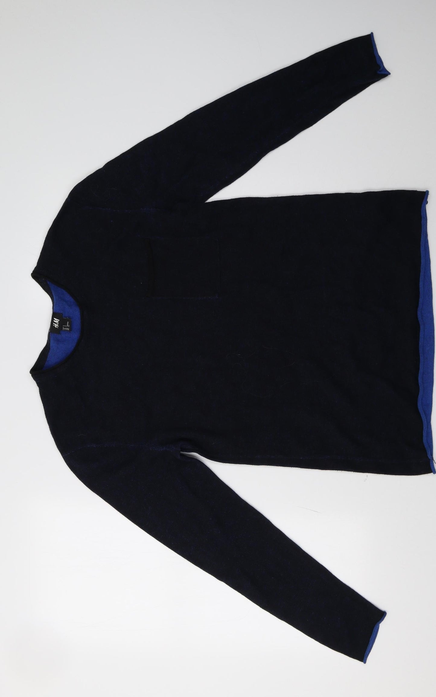 Mens UK Size S H&M Blue Pullover Sweatshirt