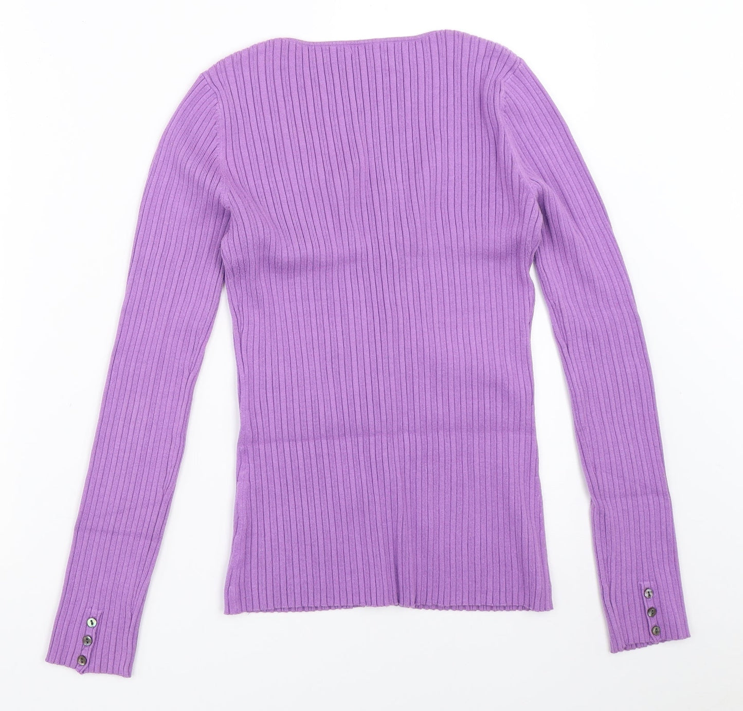 Womens UK Size XS Preworn Purple Pullover Jumper