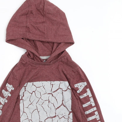 F&F Boys Red   Pullover Hoodie Size 6-7 Years