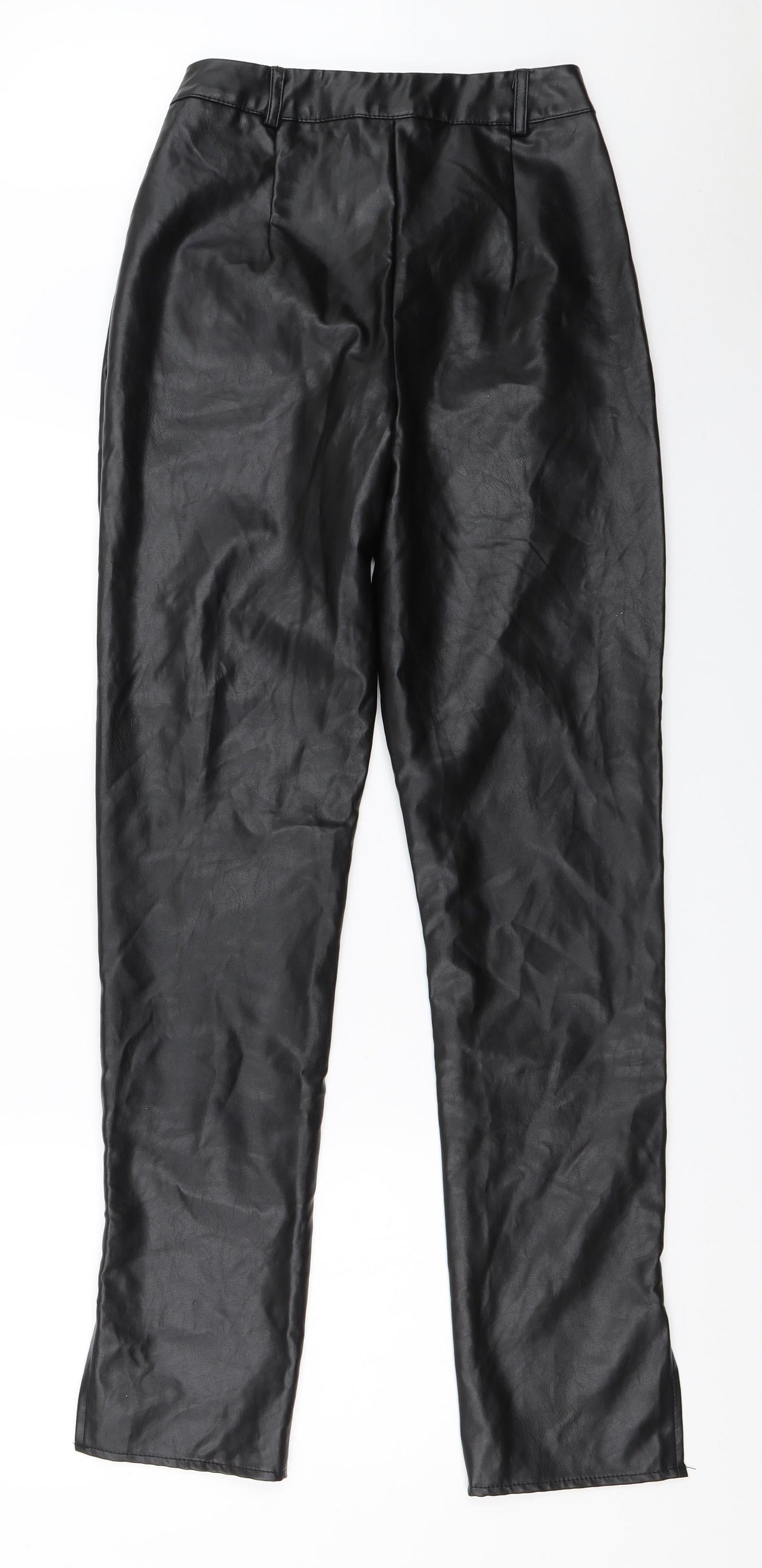 Womens UK Size 8 Missguided Regular Fit  Black Trousers