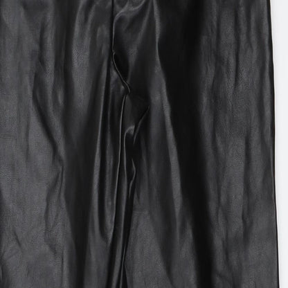 Womens UK Size 8 Missguided Regular Fit  Black Trousers