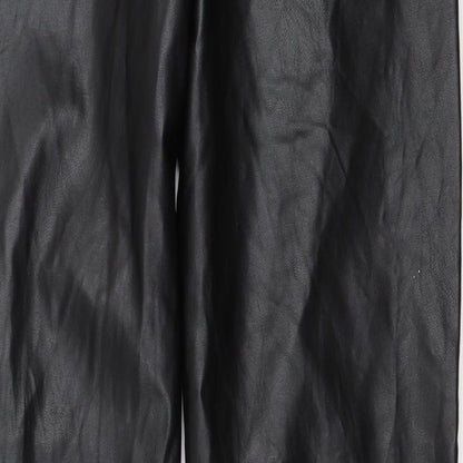 Womens UK Size 8 Missguided Regular Fit  Black Trousers