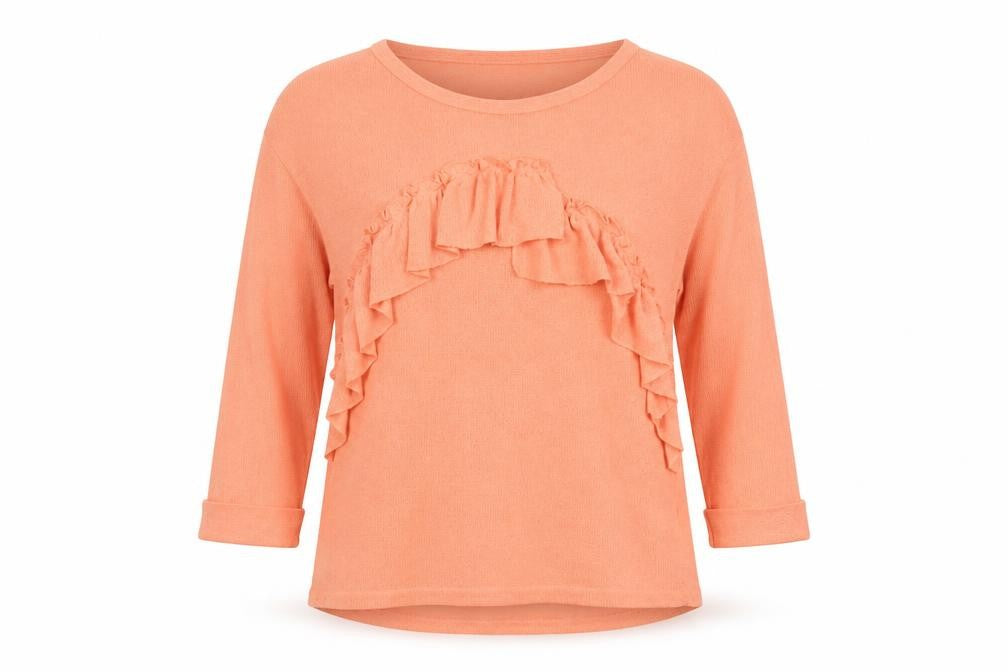 Womens UK Size 10 River Island Orange Basic Blouse