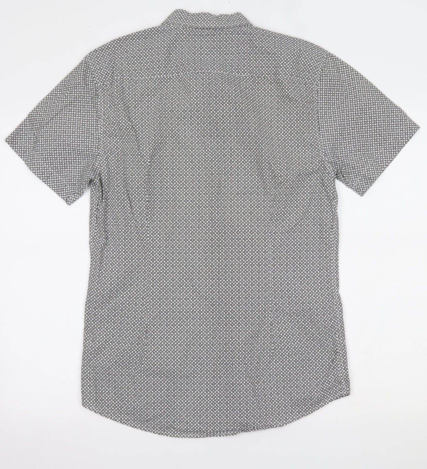 Mens UK Size M Burton White  Button-Up Short Sleeve Casual Shirt