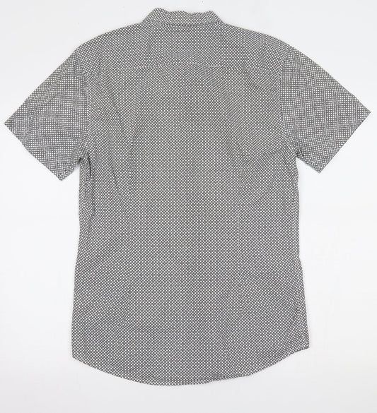 Mens UK Size M Burton White  Button-Up Short Sleeve Casual Shirt