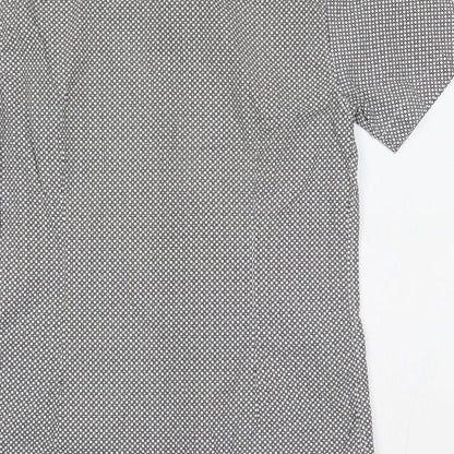 Mens UK Size M Burton White  Button-Up Short Sleeve Casual Shirt