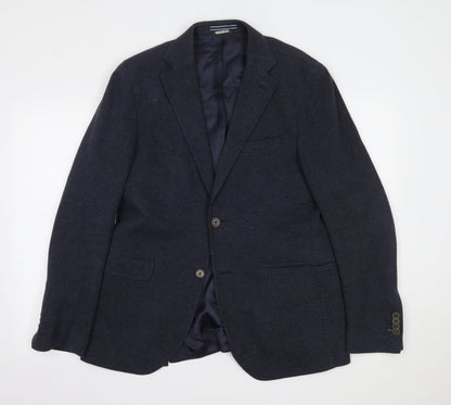 Mens UK Size 40 Preworn Regular Blue Suit Jacket