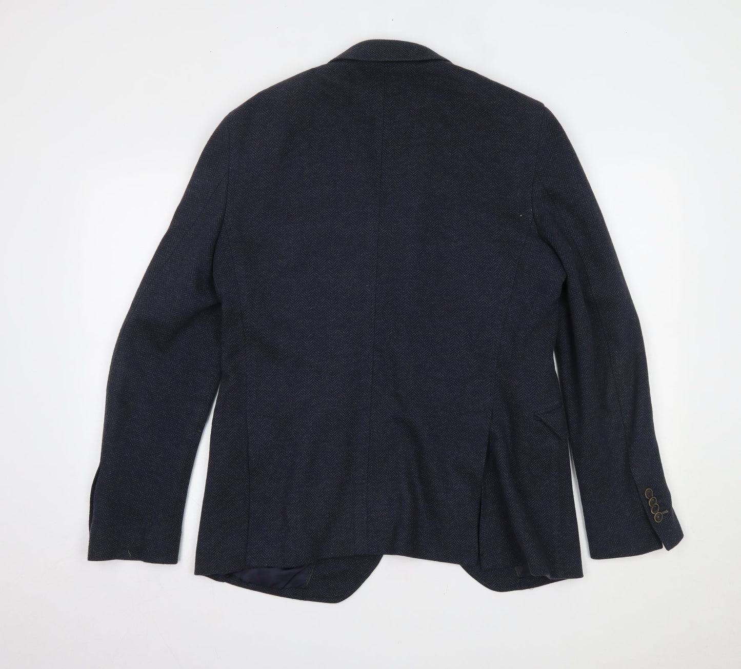 Mens UK Size 40 Preworn Regular Blue Suit Jacket