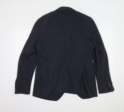Mens UK Size 40 Preworn Regular Blue Suit Jacket