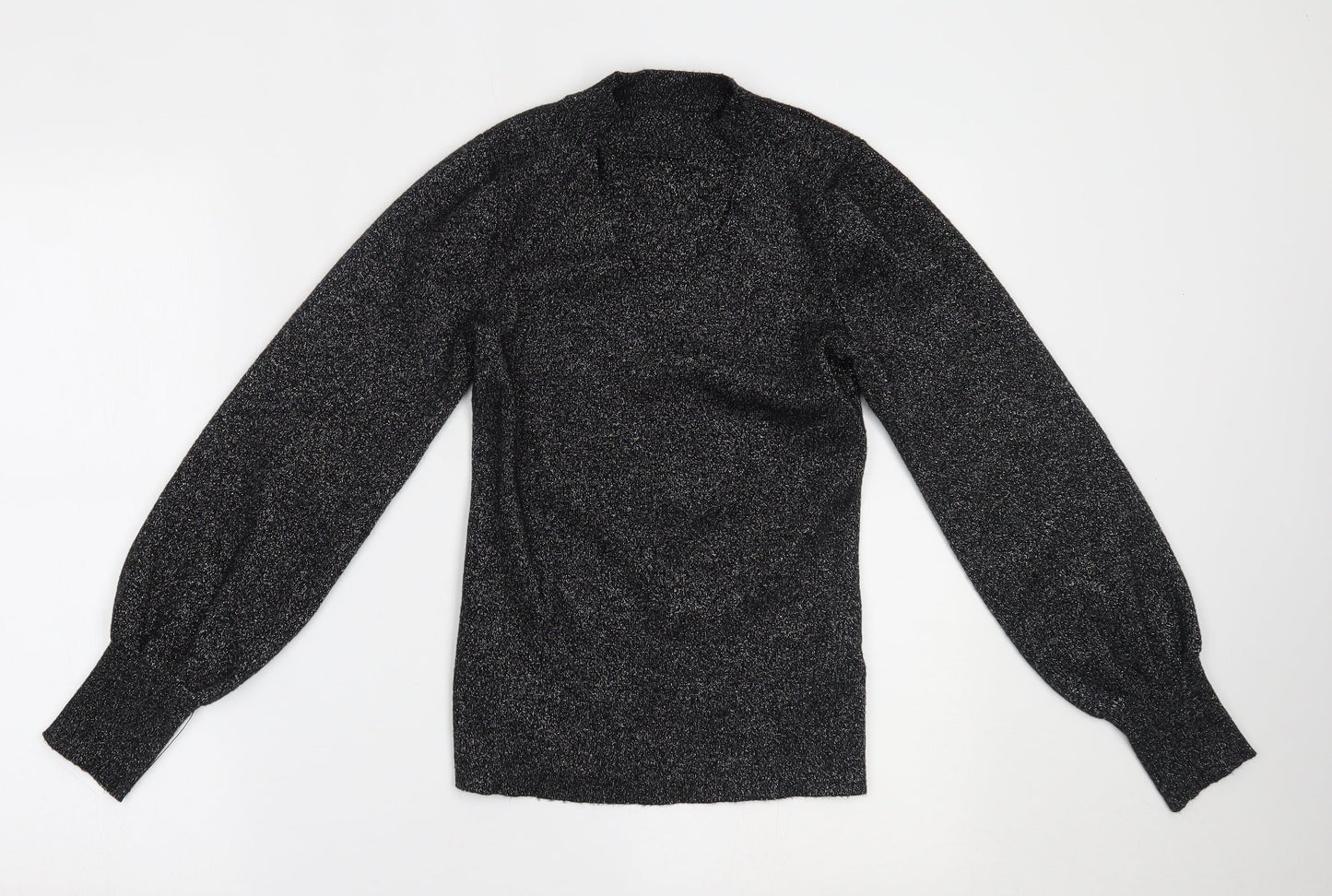 Womens UK Size 10 M&Co Silver Basic Blouse