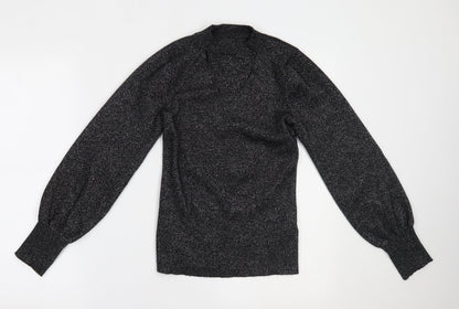 Womens UK Size 10 M&Co Silver Basic Blouse