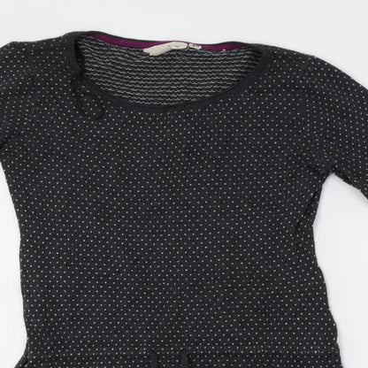 H&M Womens Grey   Jumper Dress  Size M  - Heart Print