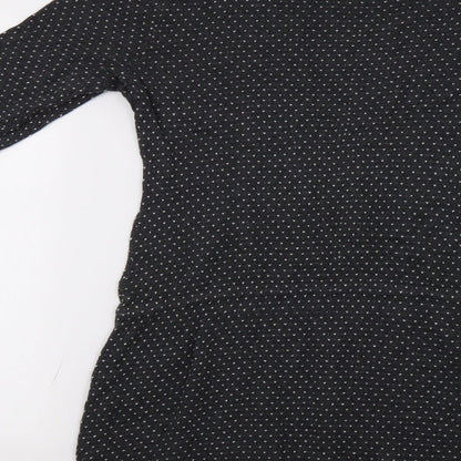 H&M Womens Grey   Jumper Dress  Size M  - Heart Print