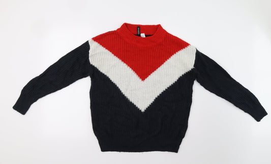 Womens UK Size XS H&M Multicoloured Pullover Jumper
