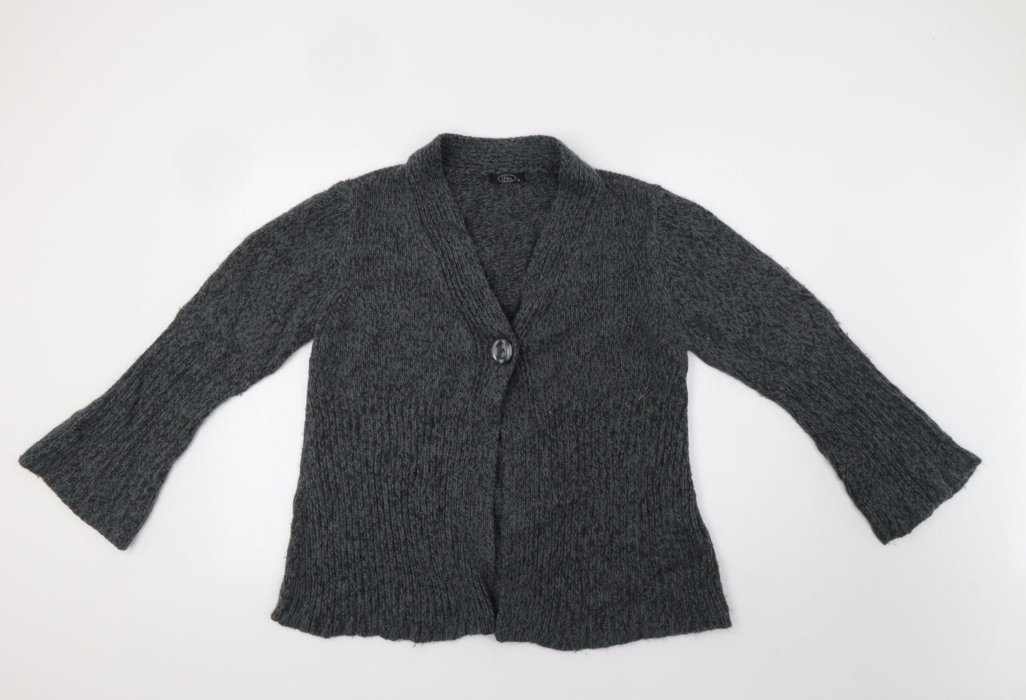 Womens UK Size M BM Grey Cardigan Jumper