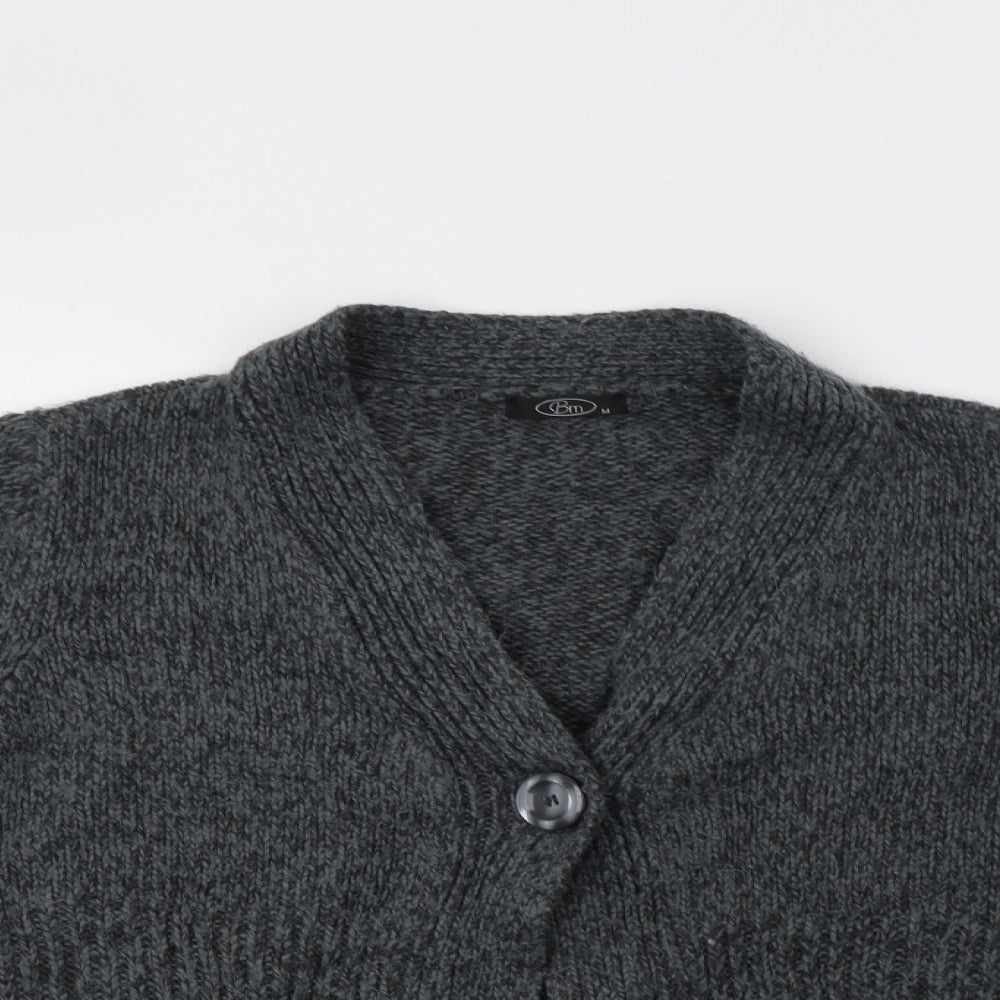 Womens UK Size M BM Grey Cardigan Jumper