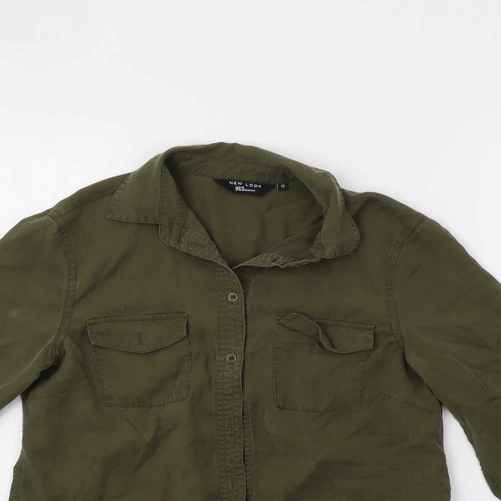 New Look Girls Green   Basic Button-Up Size 12 Years