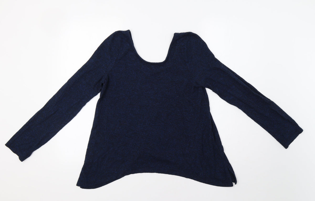 Additional front view of Akemi+Kin women’s blue jumper, size S