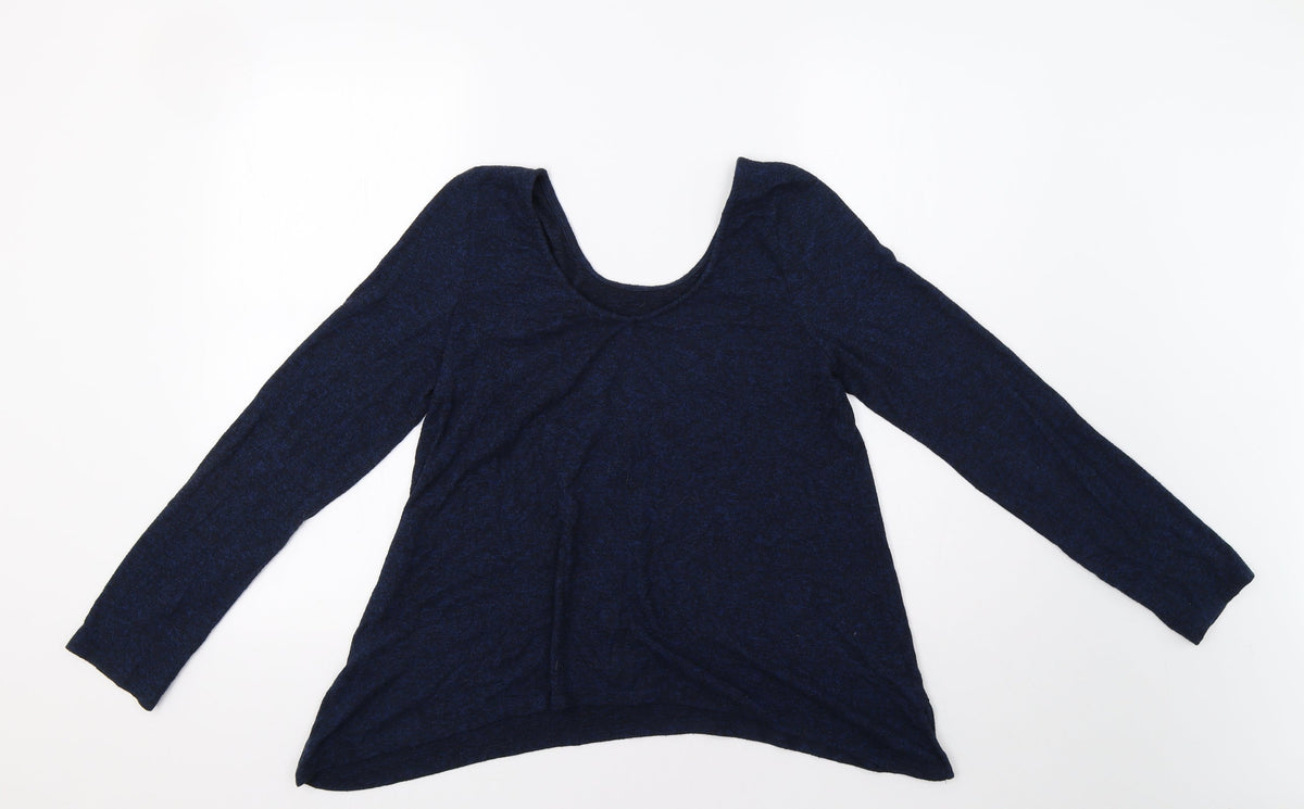 Back view of Akemi+Kin women’s blue jumper, size S
