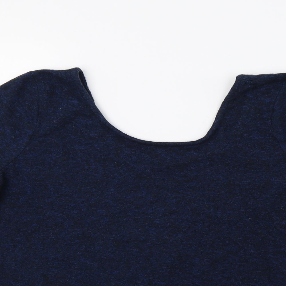 Close-up detail of Akemi+Kin women’s blue jumper, size S
