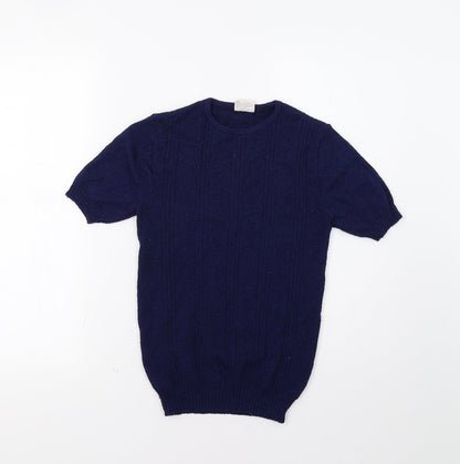 Womens UK Size 14 M&S Blue Pullover Jumper